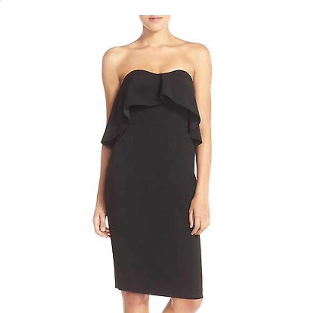Chelsea 28 Ruffle Crepe Sheath Dress